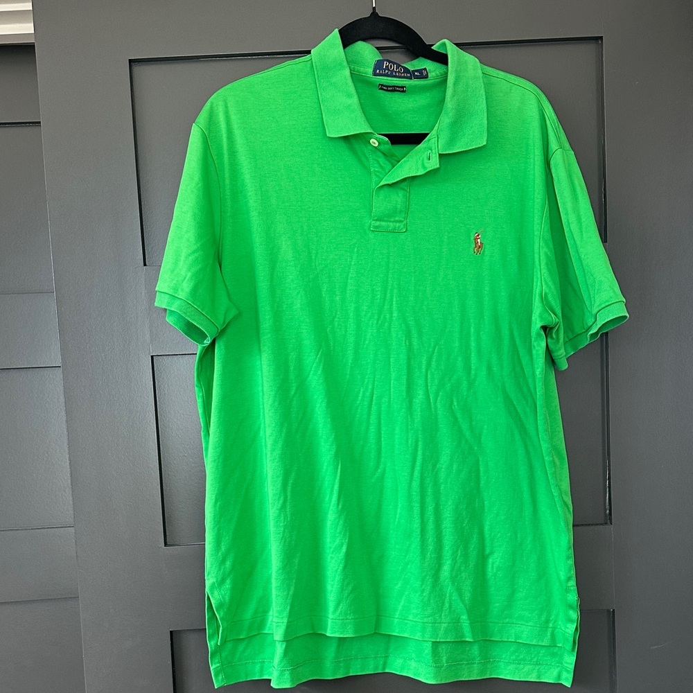 Polo by Ralph Lauren Men's Vibrant Green Polo Shirt XL